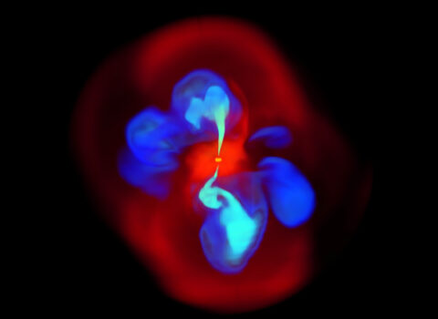 X-shaped Radio Galaxy Morphology: 3-dimensional movie of density