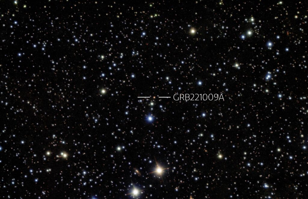 A view of GRB221009A from Gemini South in Chile.