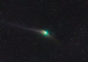 Astrophysics graduate student Imran Sultan captured this image of the comet on January 25.