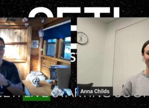 Postdoc Anna Childs discusses M-dwarfs on SETI Live Broadcast