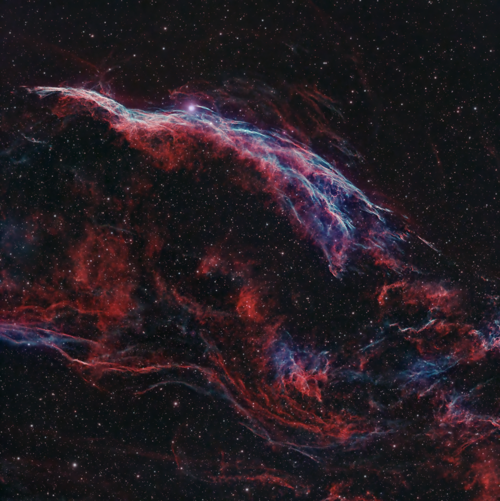 Western Veil Nebula photographed by Imran Sultan