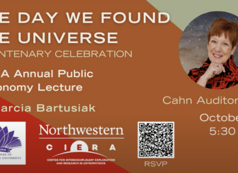 CIERA’s 15th Annual Public Lecture – “The Day We Found the Universe: A Centenary Celebration” with Marcia Bartusiak