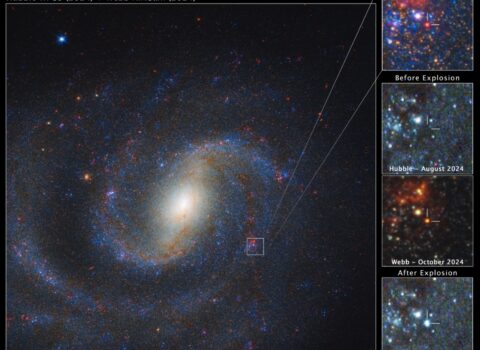 Webb Telescope unveils doomed star hidden in dust