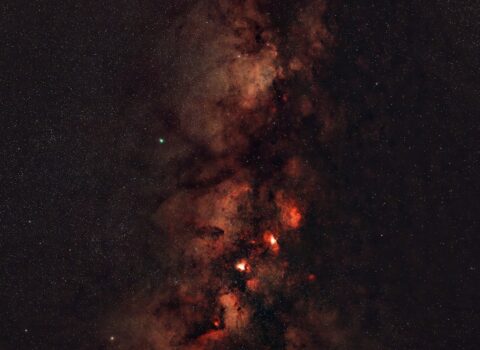 Comet SWAN and the Core of the Milky Way