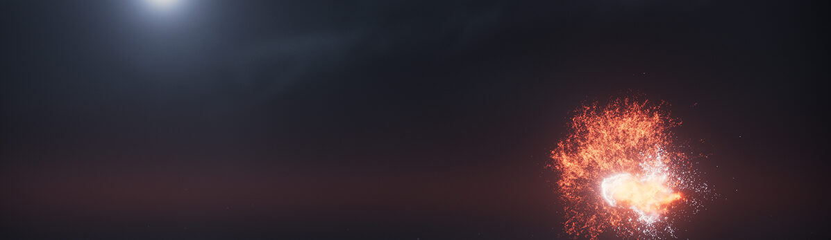 Cosmic crash caught on camera