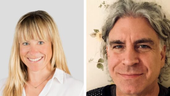 Left: a headshot of Francesca Valsecchi, Right: A headshot of Angus Forbes